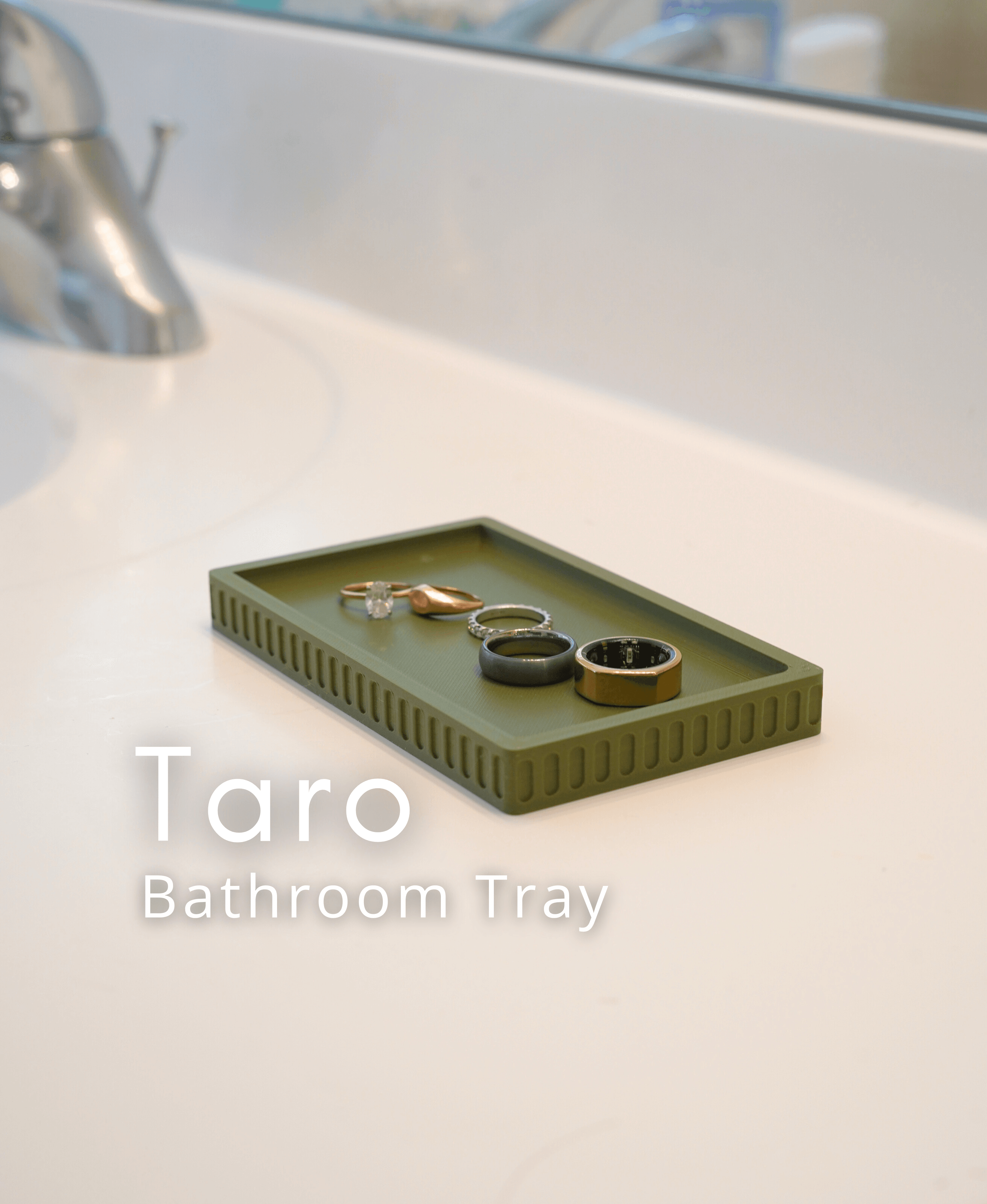 Taro Bathroom Set - Tray 3d model