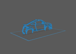 Audi - TT RS Wall Art 3d model