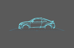 Audi - TT RS Wall Art 3d model