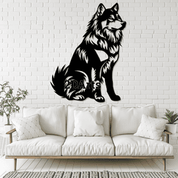 Wolf 2D Wall Art/Window Art 3d model