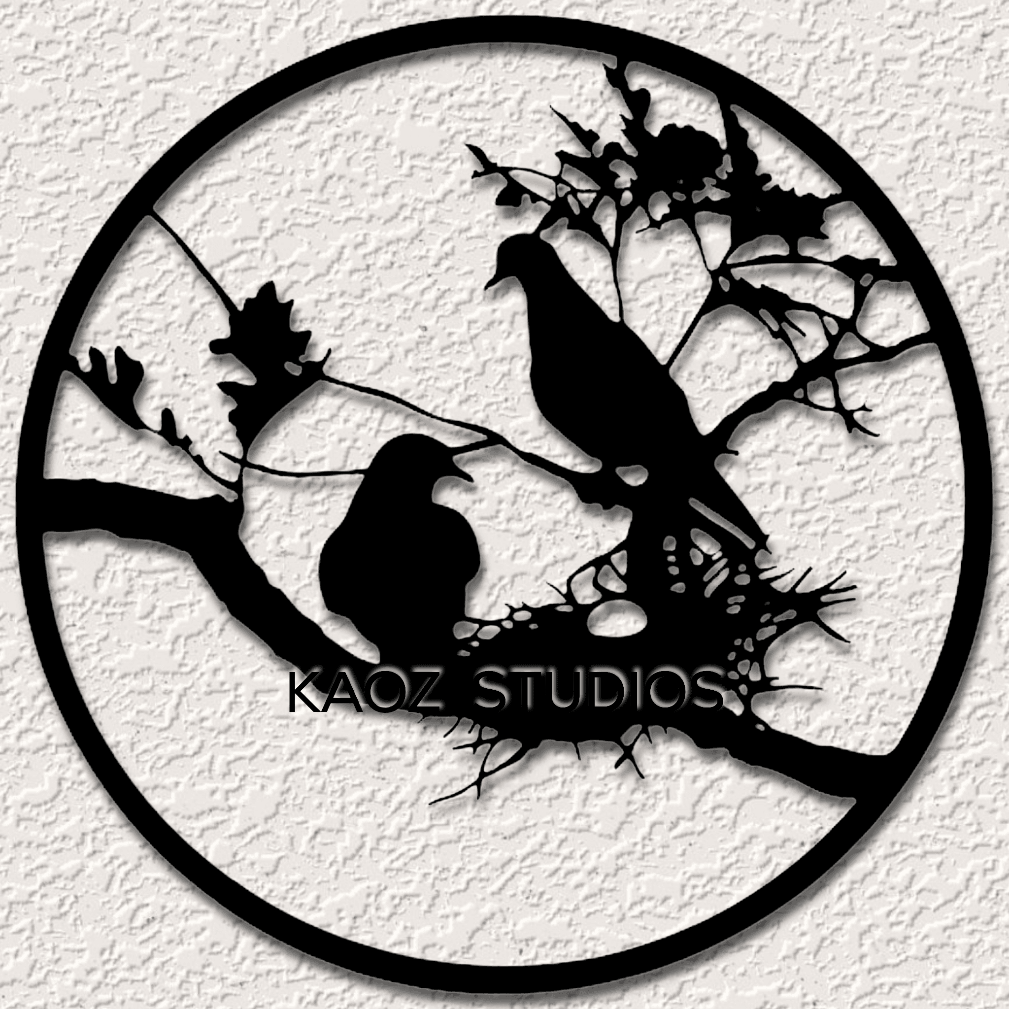 birds wall art birds wall decor nature nest decoration 3d model
