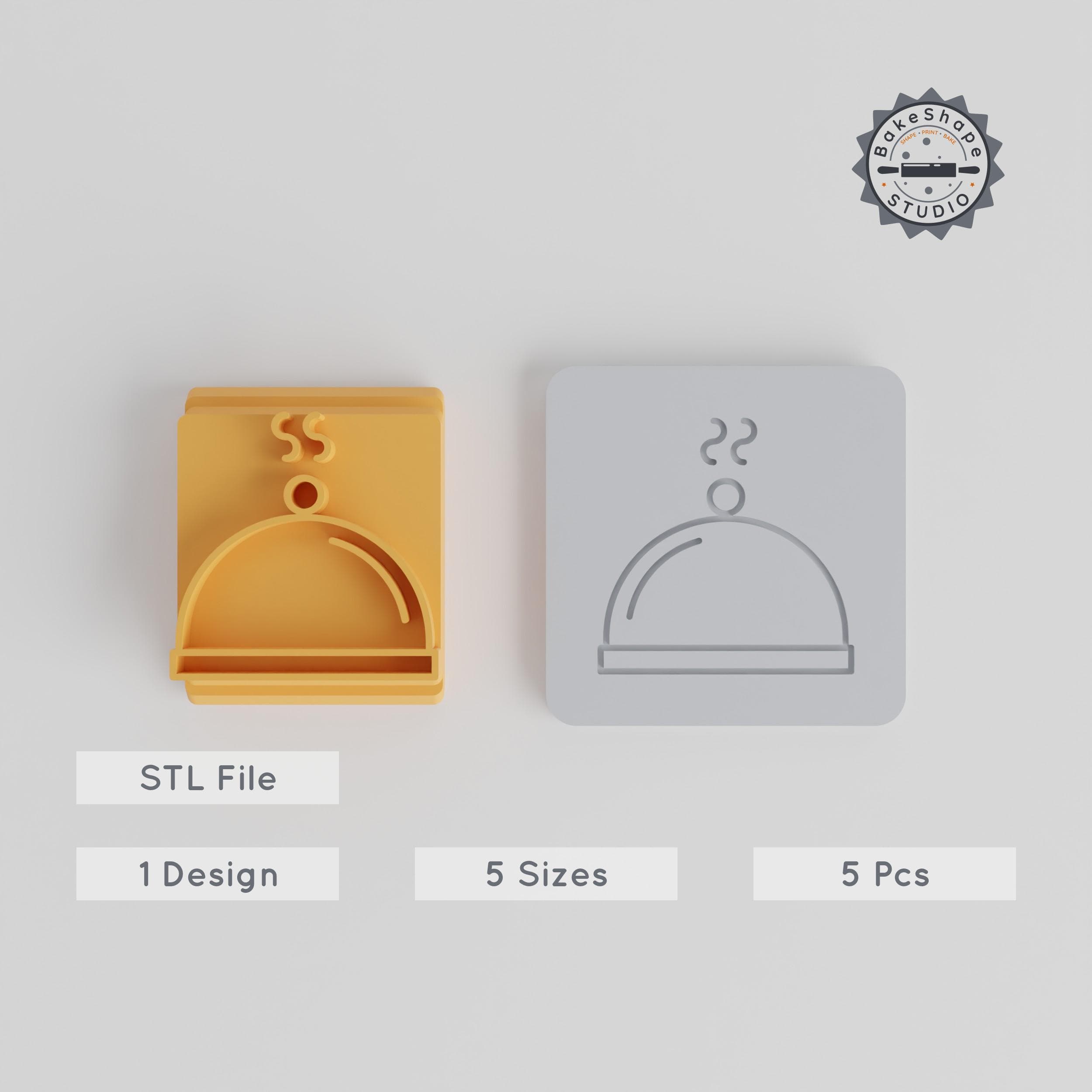 Cloche Stamp Tile Set, 5 Motif Sizes 20-40mm for Clay, Cookie & Fondant Crafting, Perfect for Feasts, Family & Celebrations PRODUCT_5263 3d model