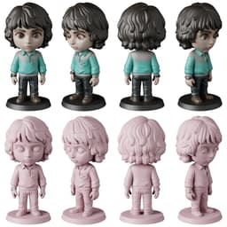 Stranger Things STL Files - Eleven Mike Dustin - 80s Sci-Fi 3D Print Models 3d model