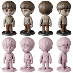 Stranger Things STL Files - Eleven Mike Dustin - 80s Sci-Fi 3D Print Models 3d model
