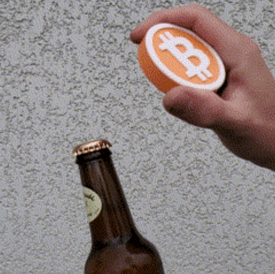 Bottle Opener Bitcoin 3d model