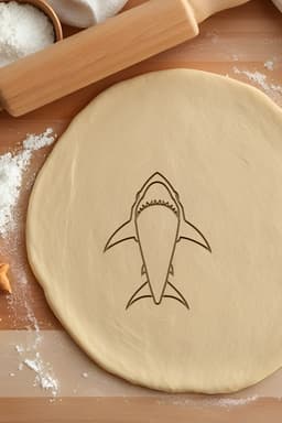 Shark Cookie Cutter, Biscuit Cutter 3d model