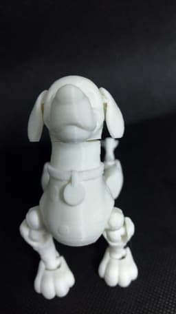 Fully Flexible Dalmatian Dog Toy 3d model