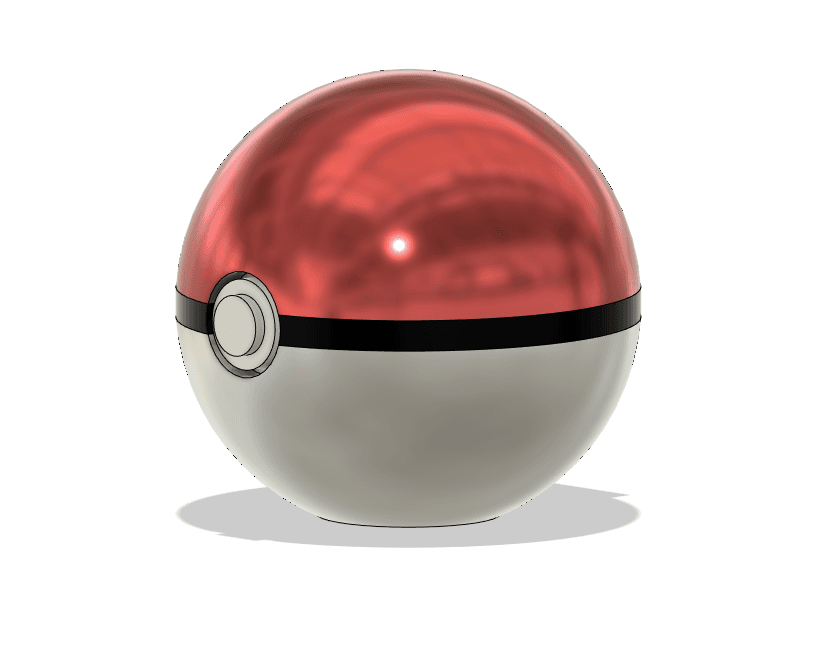 Pokemon Classic Pokeball (Hinged) 3d model
