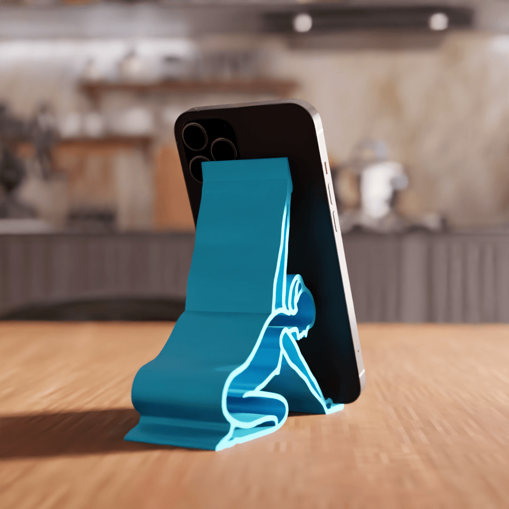 Zen Yoga Pose Functional Mobile Phone Stand 3d model