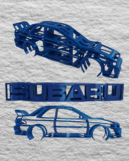 Subaru Impreza GC8 Silhouette Remix 3d model