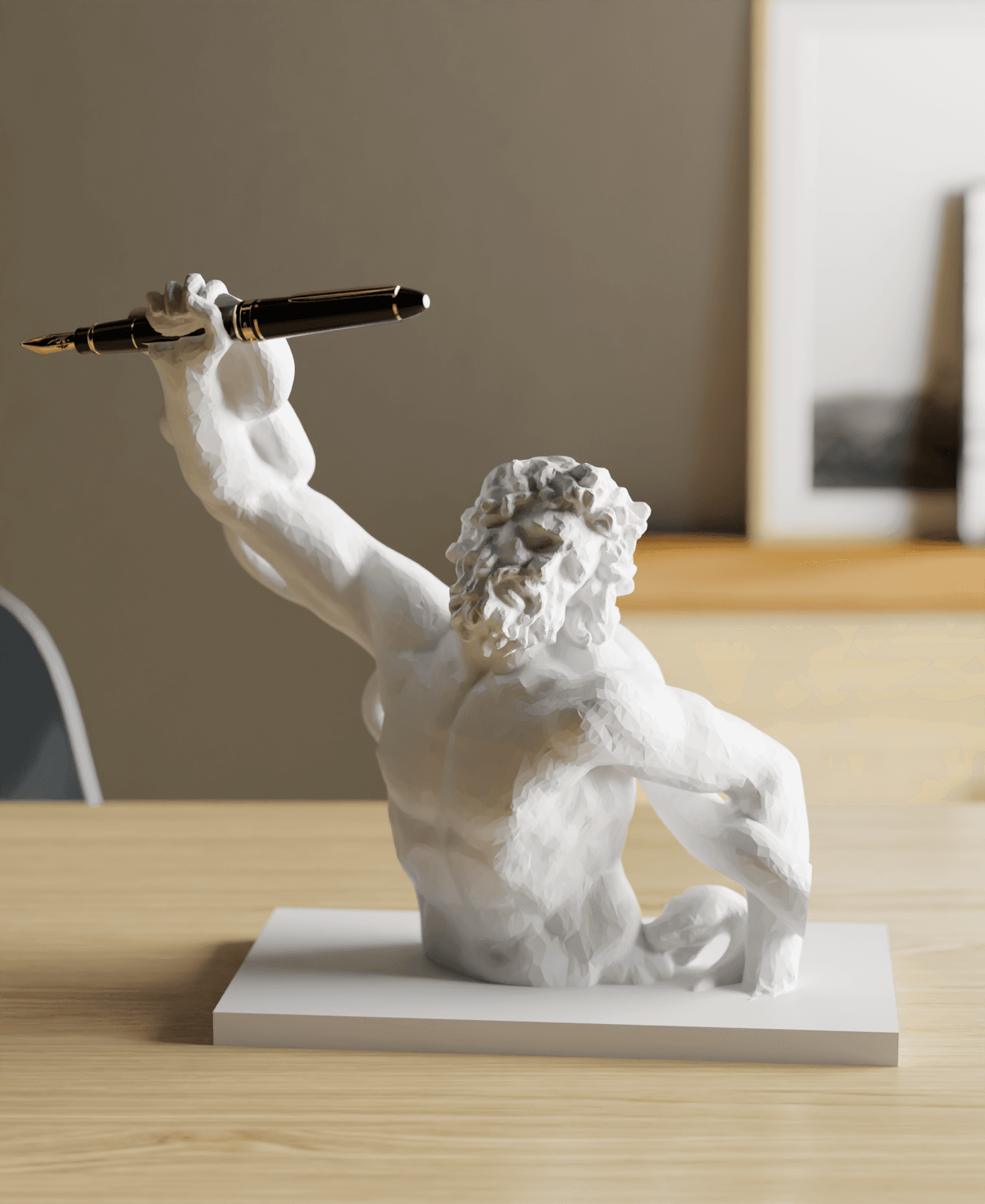 Laocoön Pen Holder: A Fusion of Art and Functionality 3d model