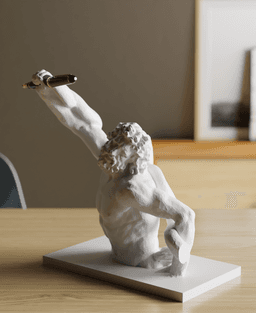 Laocoön Pen Holder: A Fusion of Art and Functionality 3d model