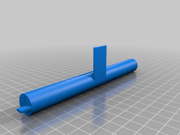 Scroll-end poster hangers - command strip mount 3d model