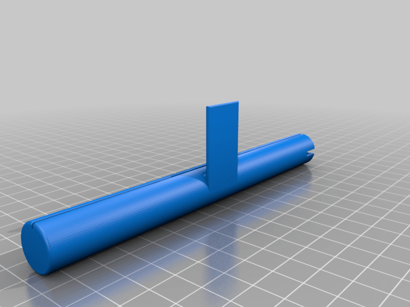 Scroll-end poster hangers - command strip mount 3d model