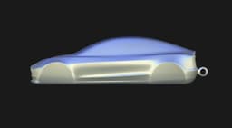 Tesla Model 3 Speedform Automotive Sculpture Keychain 3D print file 3d model