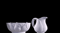 Juicy Pear Kitchenware Set - Pitcher, Bowl & Creamer Bundle 3d model