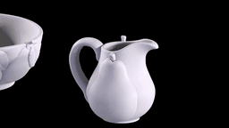 Juicy Pear Kitchenware Set - Pitcher, Bowl & Creamer Bundle 3d model