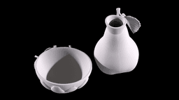Juicy Pear Kitchenware Set - Pitcher, Bowl & Creamer Bundle 3d model