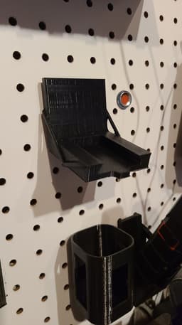 Camera pegboard mount 3d model