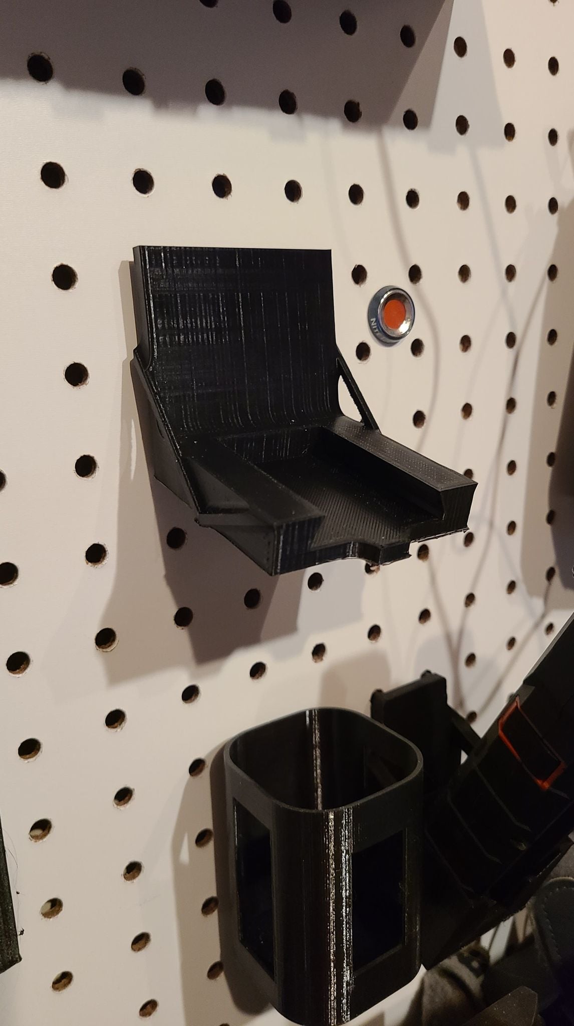 Camera pegboard mount 3d model