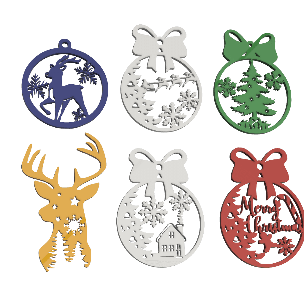 Christmas Ornaments  3d model