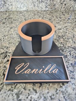 Coffee Flavor Bottle Holder 3d model