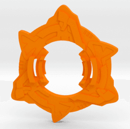 BEYBLADE TRYGLE-2 | COMPLETE | PLASTIC GEN SERIES 3d model