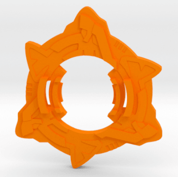 BEYBLADE TRYGLE-2 | COMPLETE | PLASTIC GEN SERIES 3d model