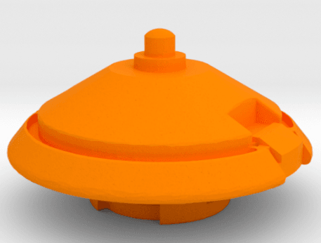 BEYBLADE TRYGLE-2 | COMPLETE | PLASTIC GEN SERIES 3d model