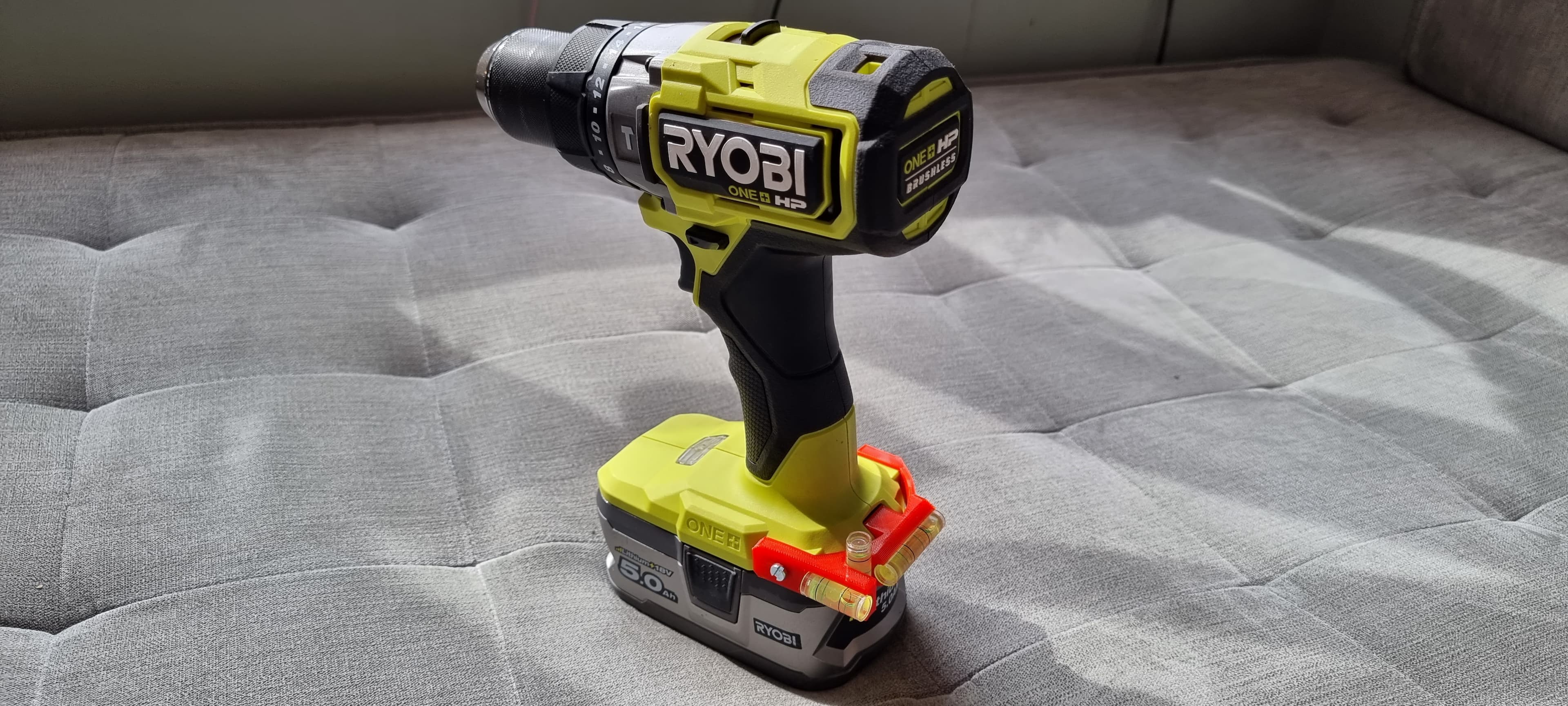 Ryobi Drill Spirit Level Adapter 3d model