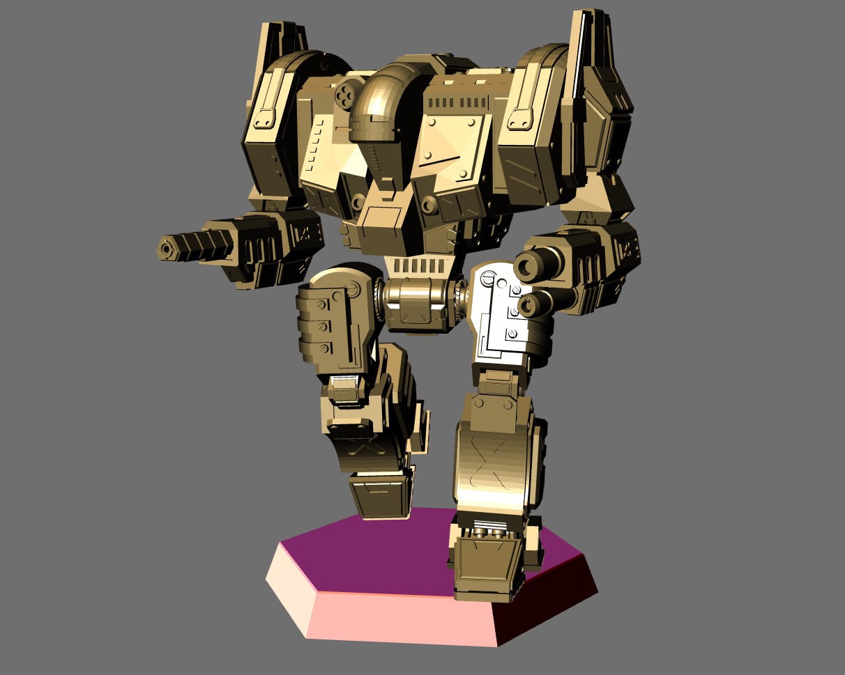 MW4 Templar Battletech Miniature 3d model