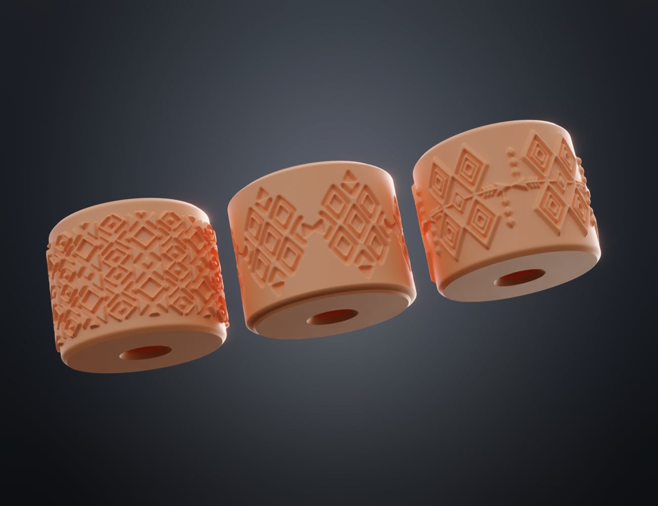 Texture Rollers Aztec middle Vol.2 (4-6) 3d model