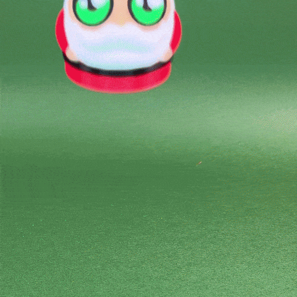 Kawa-Eyes! Santa (Keychain & Fidget) 3d model