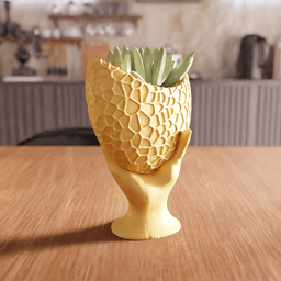 Surrealist Holding Hand Dragon Egg Planter 3d model