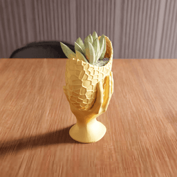 Surrealist Holding Hand Dragon Egg Planter 3d model