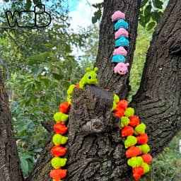 Endless flexible caterpillar 3d model