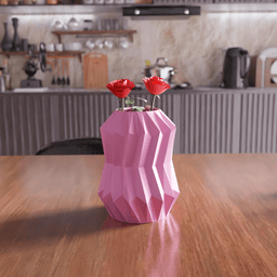 Origami Low-Poly Decorative Vase 3d model
