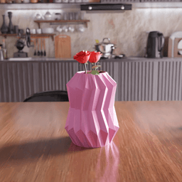 Origami Low-Poly Decorative Vase 3d model