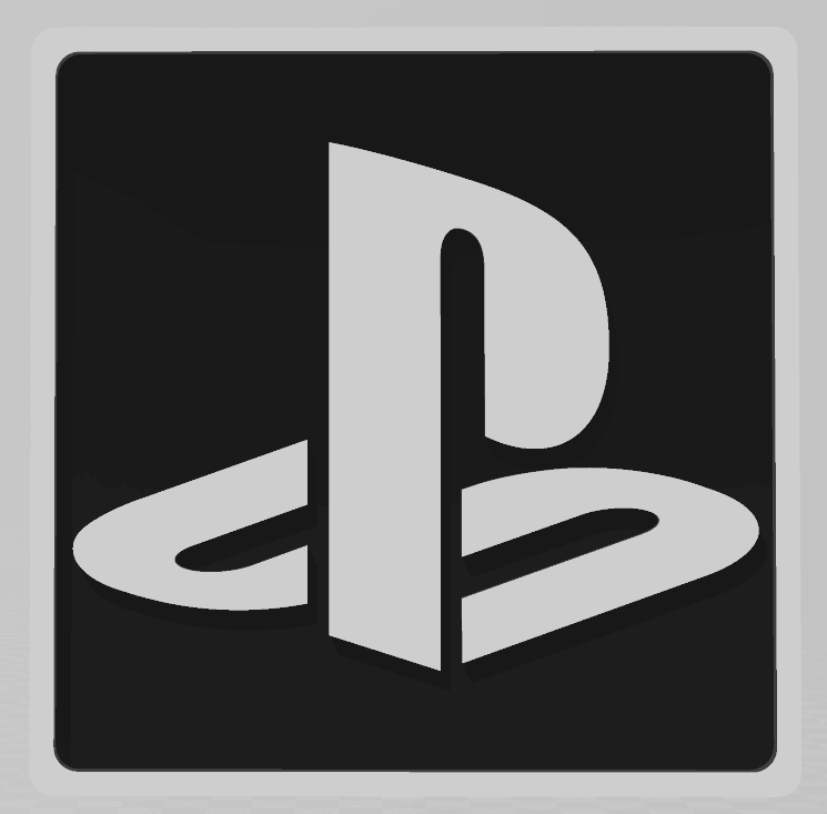 PlayStation Logo Coaster.stl 3d model
