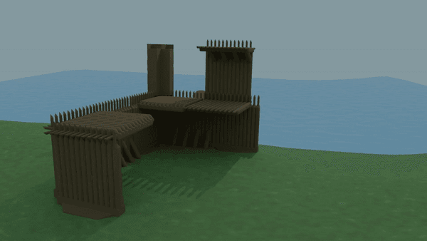 Fort Walls Modular Set 3d model