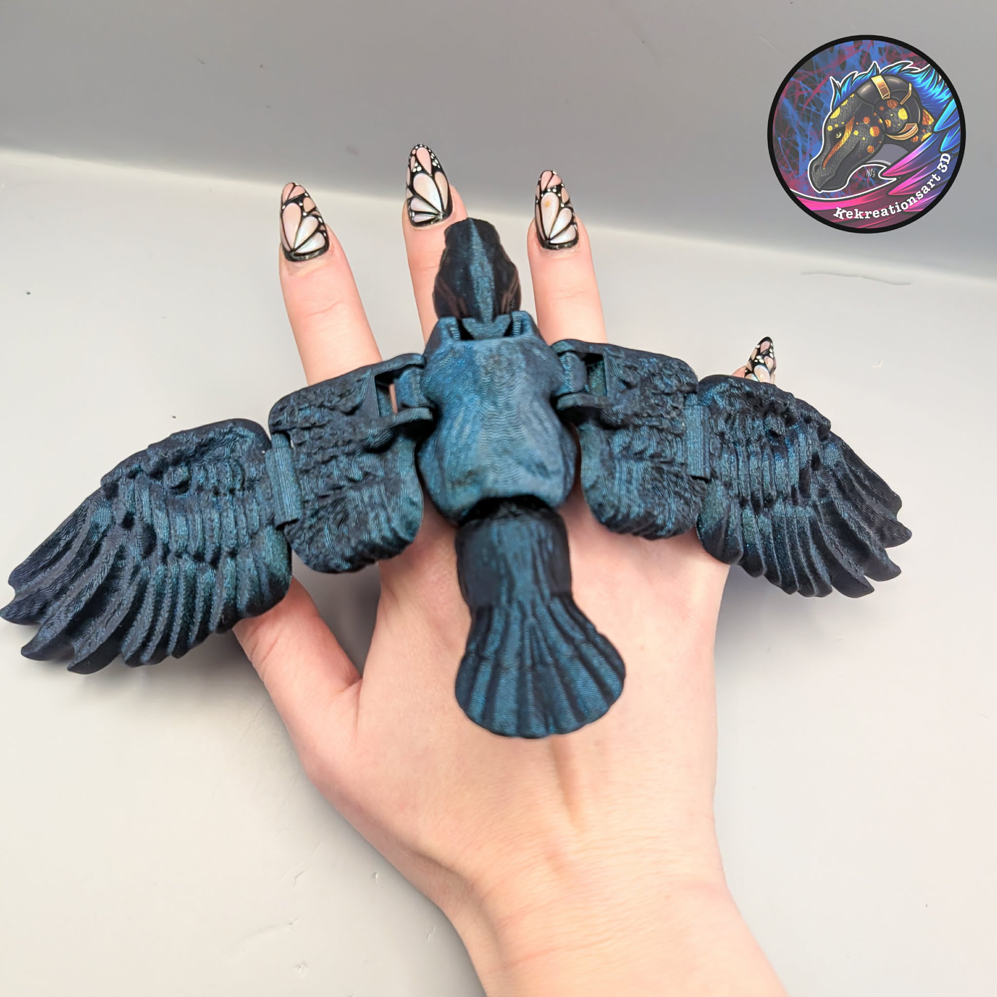 crow finger puppet 3d model