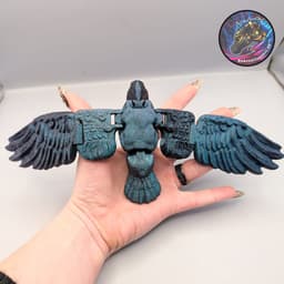 crow finger puppet 3d model