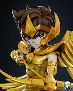 Saint Seiya Aiolos Chibi - Premium Collectible 3d model