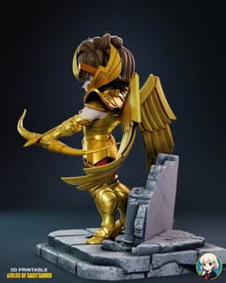 Saint Seiya Aiolos Chibi - Premium Collectible 3d model