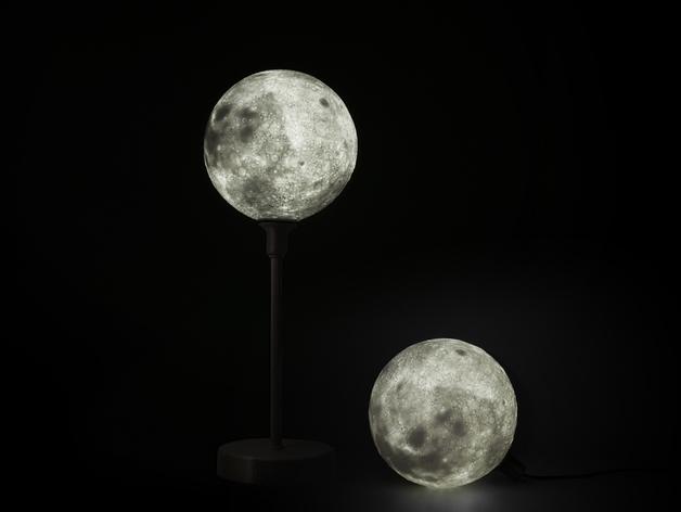  Moon lamp with base 3d model