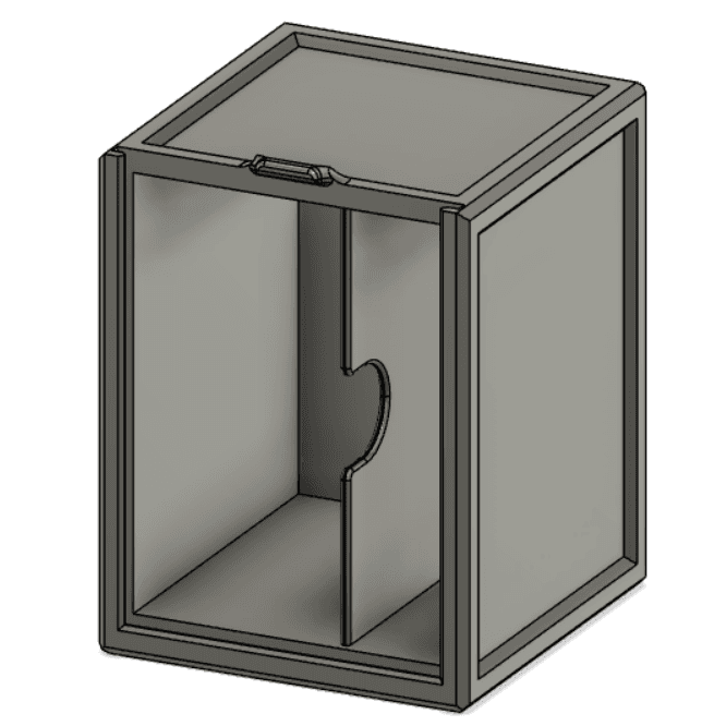 Side Load 60 Card Format Top Loader Deck Box 3d model