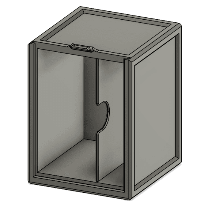Side Load 60 Card Format Top Loader Deck Box 3d model