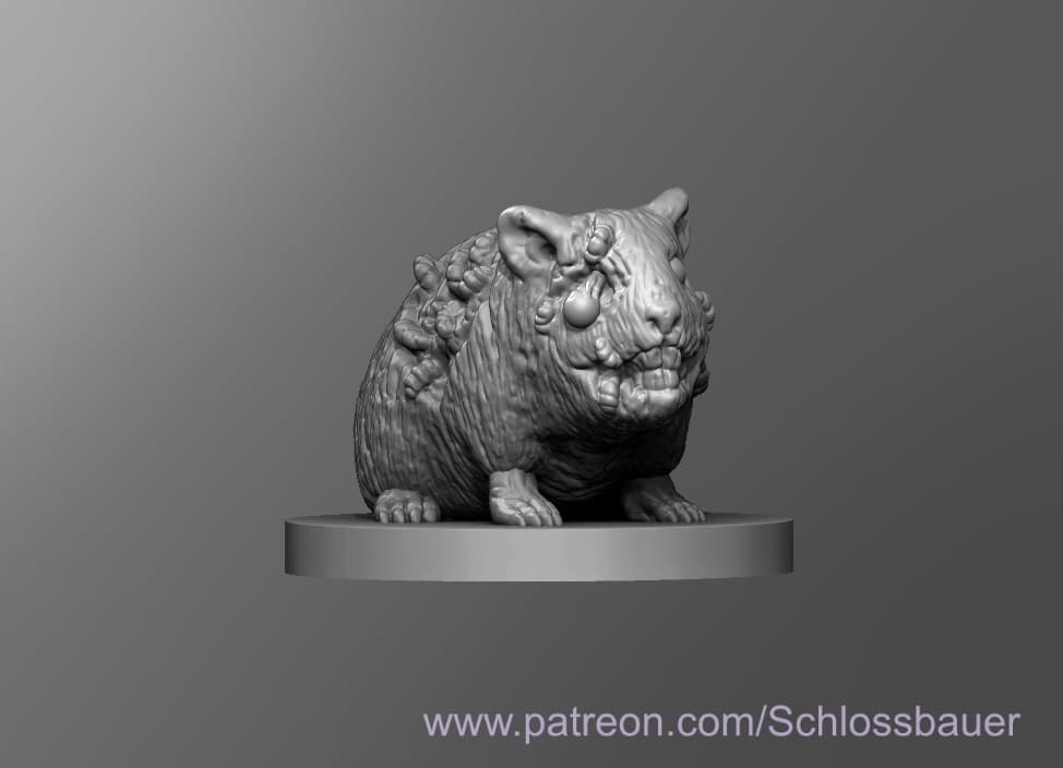 Zombie Hamster 3d model