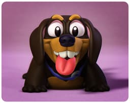 Happy Dogs Daschund 3d model