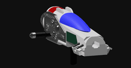 Green Ranger Turbo Thunder Cannon (Engine Cannon) 3d model